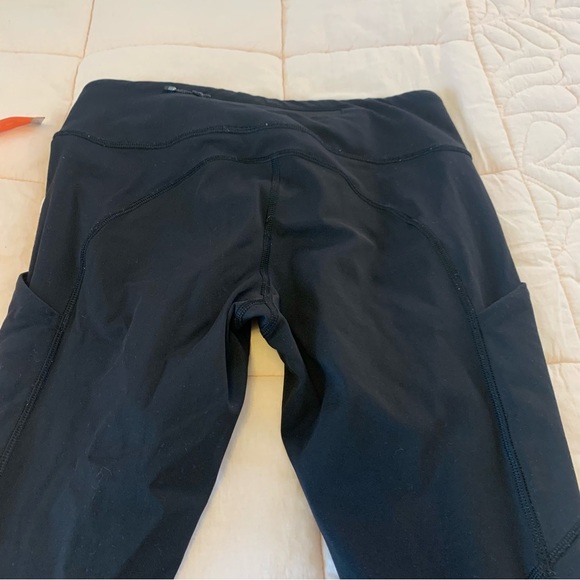 Lululemon Speed Tight Ruched legging black size 6 side pocket and back zip - Picture 11 of 15